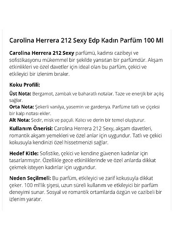 Carolina Herrera Carolina Herrera 212 Sexy