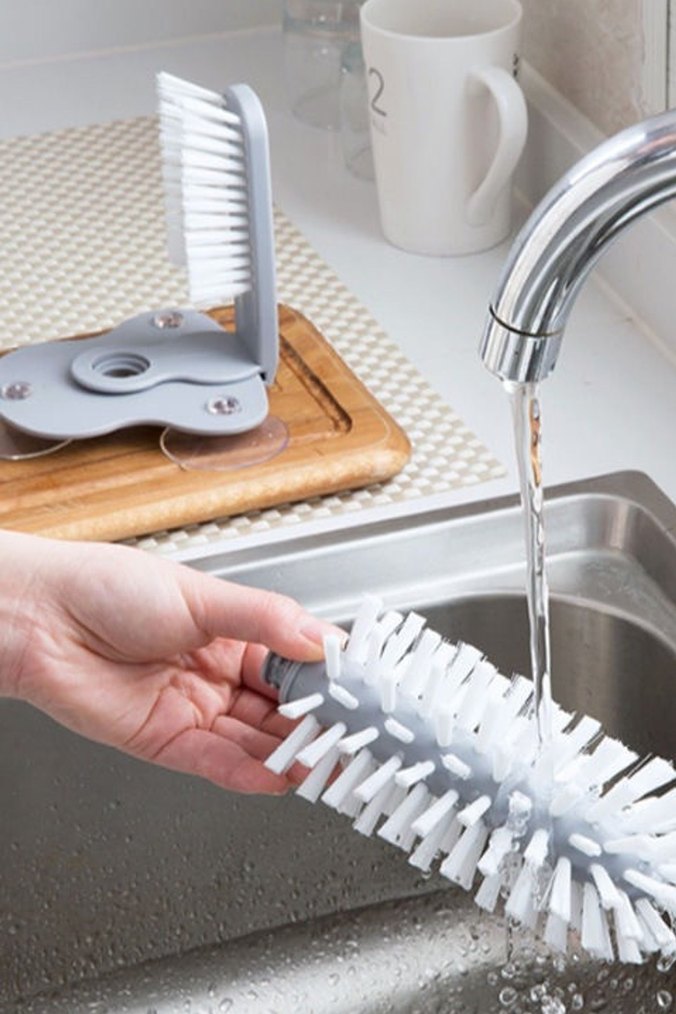 Çok Fonksiyonlu Bulaşık Bardak Fırçası - Görsel 3