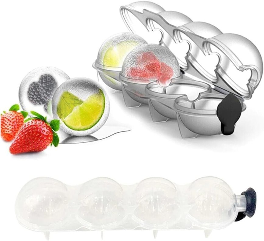 4'lü Küre Yuvarlak Buz Kalıbı - Görsel 3