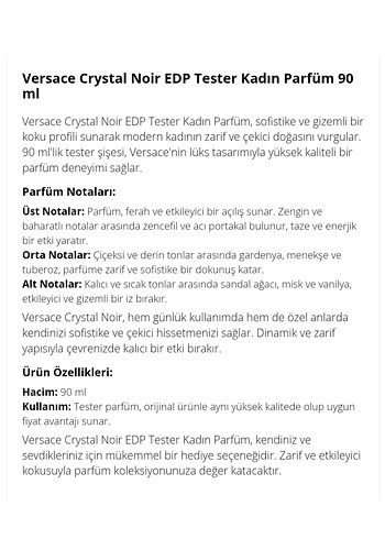 Versace Versace Crystal Noir Kadın