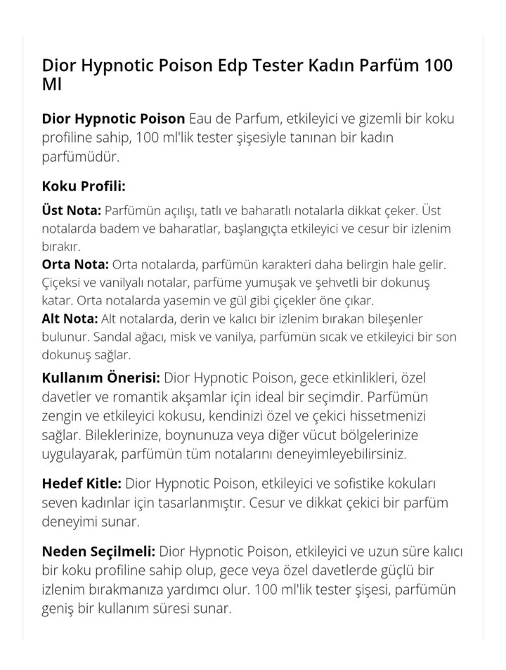 Dior Hypnotic Poison Kadın Parfümü 45ml - Görsel 2