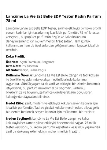 Lancome Lancome La Vie Est Belle Kadın Parfümü 45 ml
