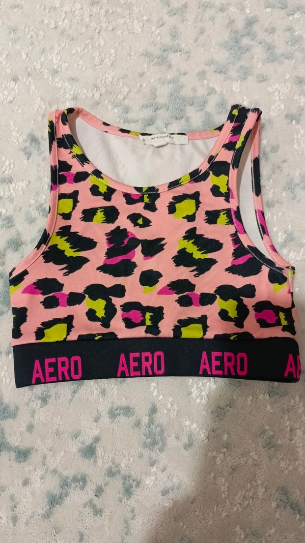 Kız Çocuk Leopar Desenli Strappy Atlet - Görsel 4