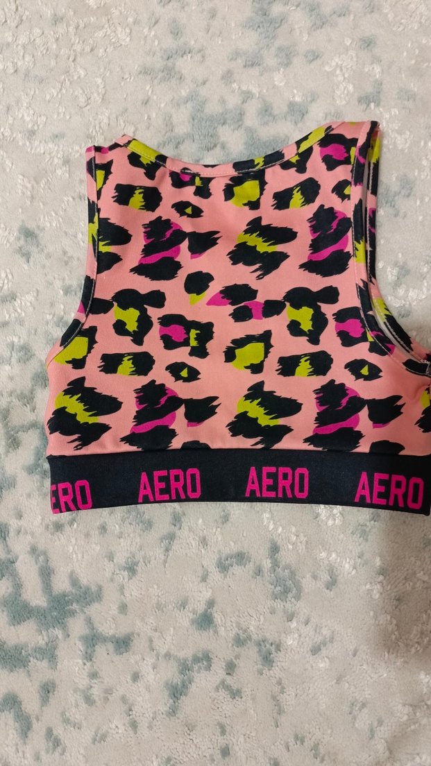 Kız Çocuk Leopar Desenli Strappy Atlet - Görsel 2