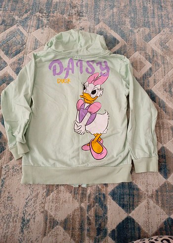 Nakışlı Kapüşonlu Kız Sweatshirt - Görsel 5