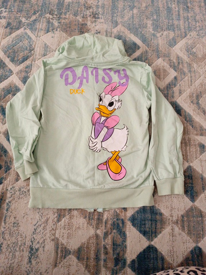 Nakışlı Kapüşonlu Kız Sweatshirt - Görsel 5