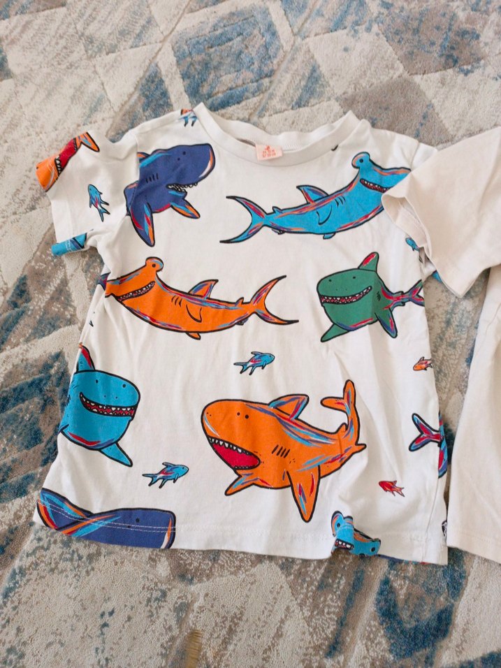 Renkli Baskılı Erkek Çocuk Kısa Kollu Tişört - Görsel 4