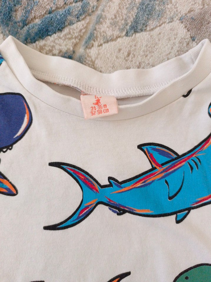 Renkli Baskılı Erkek Çocuk Kısa Kollu Tişört - Görsel 2