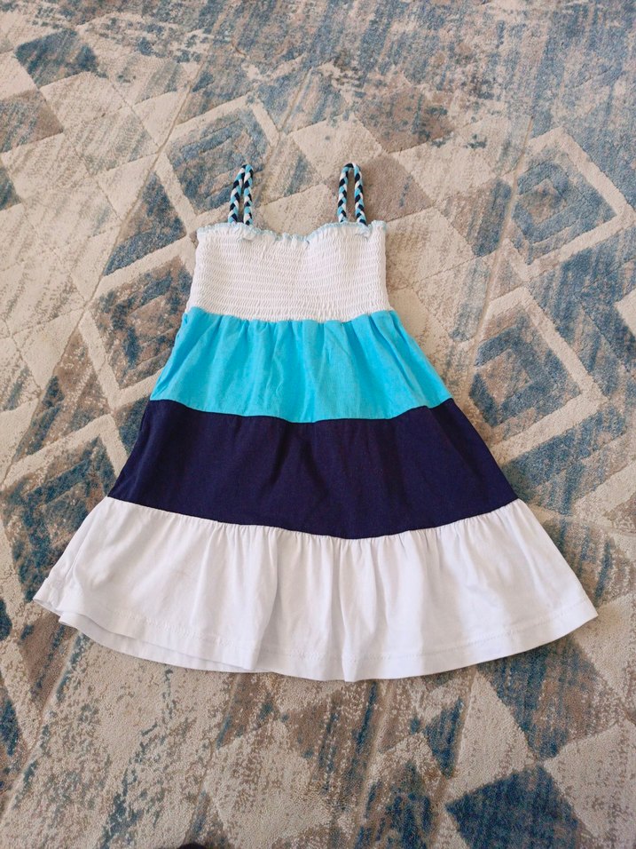 Çok Renkli Bohem Kız Elbisesi - Görsel 3