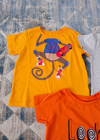 Renkli Baskılı Erkek Çocuk Tişörtleri - Görsel 7