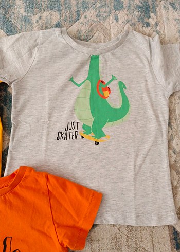 Renkli Baskılı Erkek Çocuk Tişörtleri - Görsel 4