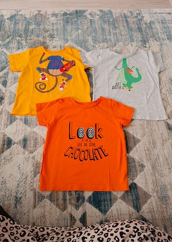 Renkli Baskılı Erkek Çocuk Tişörtleri - Görsel 2