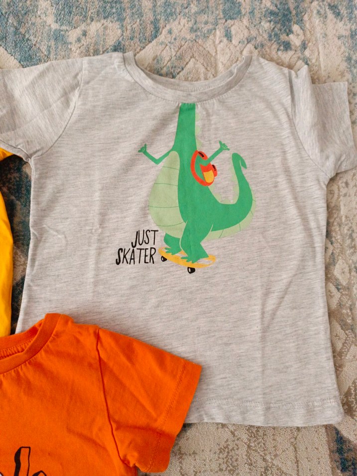 Renkli Baskılı Erkek Çocuk Tişörtleri - Görsel 4