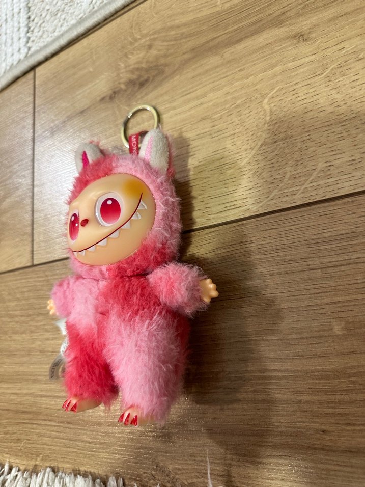 Pembe Renkli Peluş Anahtarlık Oyuncak - Görsel 4