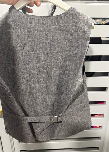 Düğmeli Gri Erkek Çocuk 3lü takım - Görsel 2