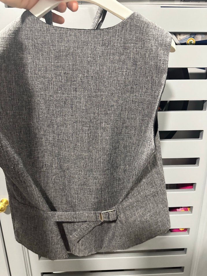 Düğmeli Gri Erkek Çocuk 3lü takım - Görsel 2