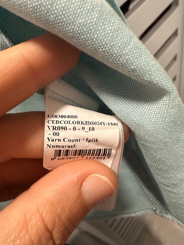 Turkuaz erkek çocuk gömlek - Görsel 3