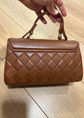 Kahverengi Deri Kadın Çanta - Görsel 4