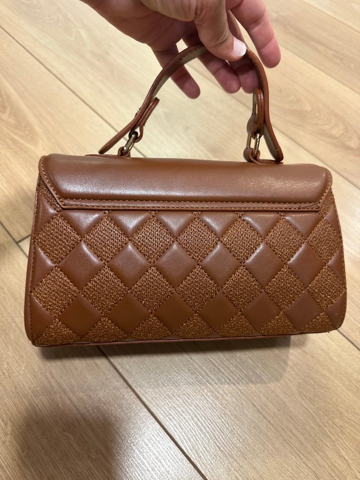 Kahverengi Deri Kadın Çanta - Görsel 4