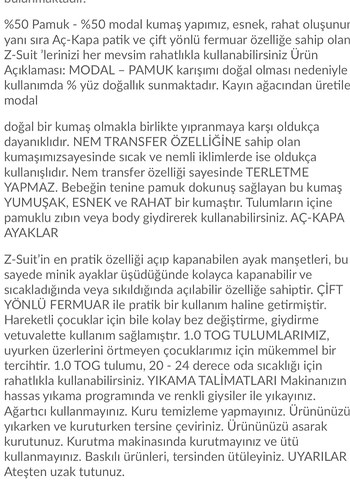 1,5 Yaş Beden mavi Renk KidZee Bloom Zee-Suit 1 Tog Uyku Tulumu