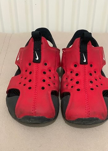 Kırmızı Erkek Çocuk Kaydırmaz Sandalet - Görsel 2