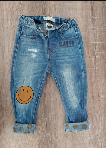 24-36 Ay Beden mavi Renk zara erkek çocuk jean