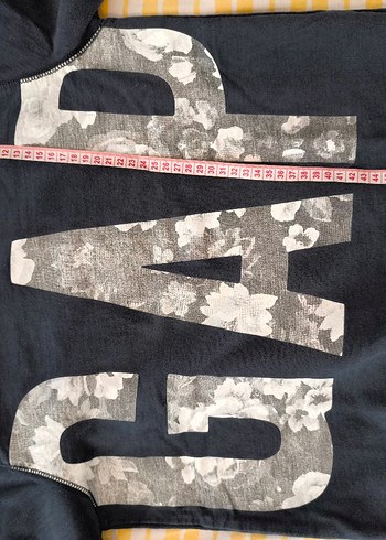 s Beden lacivert Renk Kadın Lacivert Baskılı Sweatshirt