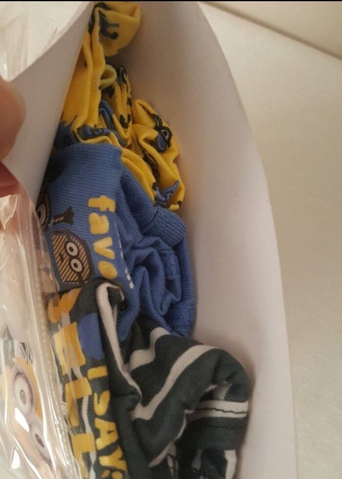 Minions Desenli Renkli 3'lü Erkek Çocuk Boxer - Görsel 3