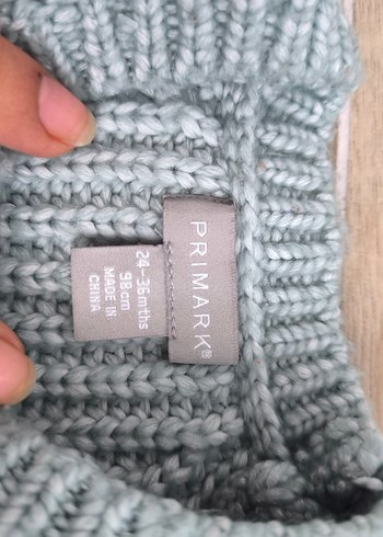 Gri Erkek Çocuk Triko Kazak - Görsel 2