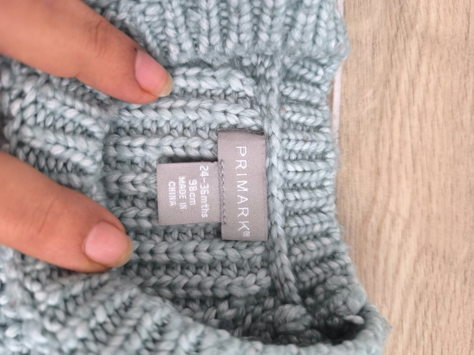 Gri Erkek Çocuk Triko Kazak - Görsel 2