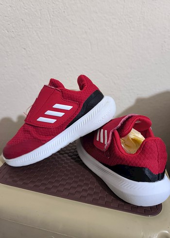 Kırmızı Cırt Cırtlı Spor Ayakkabı - Görsel 4