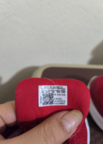 Kırmızı Cırt Cırtlı Spor Ayakkabı - Görsel 6