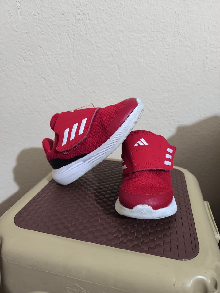 Kırmızı Cırt Cırtlı Spor Ayakkabı - Görsel 2