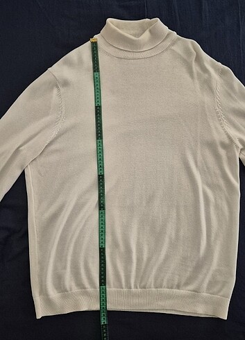 LC Waikiki LC Waikiki 2XL Erkek Balıkçı Yaka Beyaz Kazak