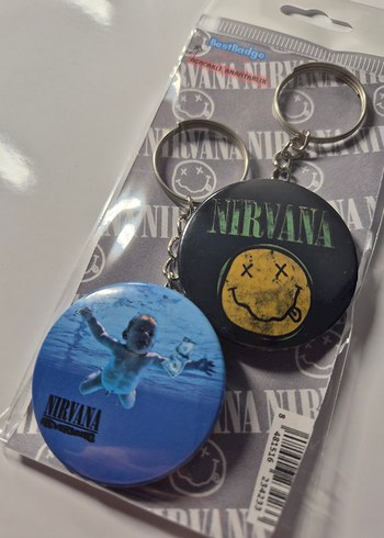 Hard Rock Renkli Nirvana Rock Punk Anahtarlık Seti