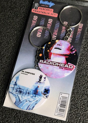 Radiohead Anahtarlık Seti 2'li / the bends ok computer - Görsel 6