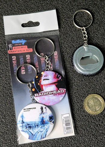 Radiohead Anahtarlık Seti 2'li / the bends ok computer - Görsel 2