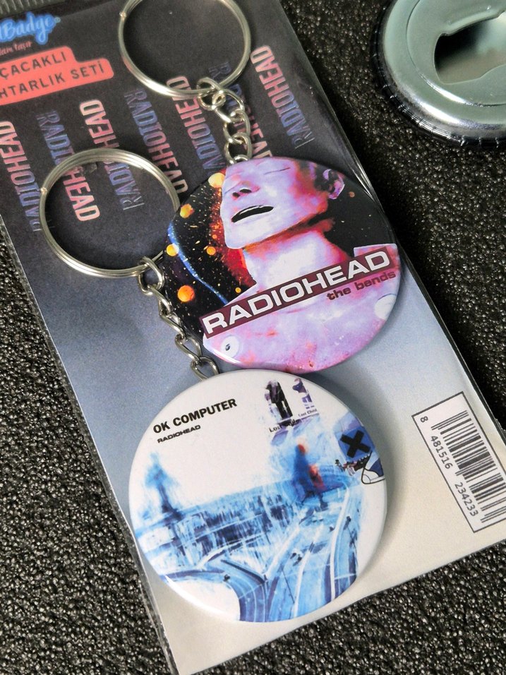 Radiohead Anahtarlık Seti 2'li / the bends ok computer - Görsel 4