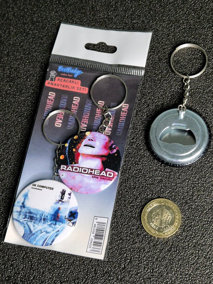 Radiohead Anahtarlık Seti 2'li / the bends ok computer - Görsel 5