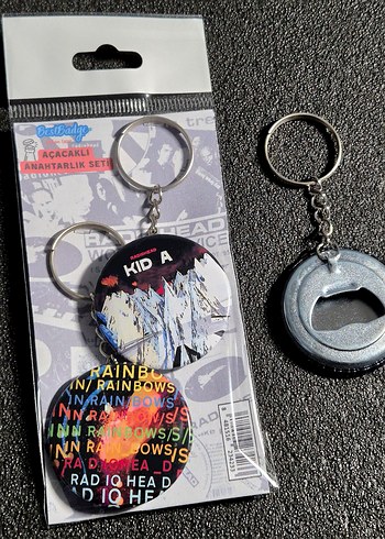 Radiohead Anahtarlık Seti 2'li Rainbows KID A - Görsel 4