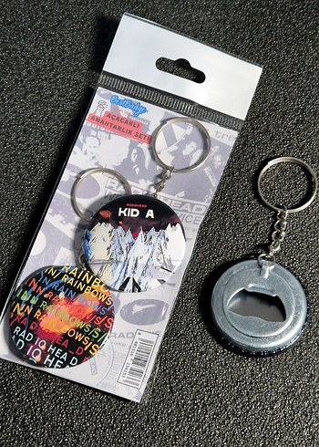 Radiohead Anahtarlık Seti 2'li Rainbows KID A - Görsel 2