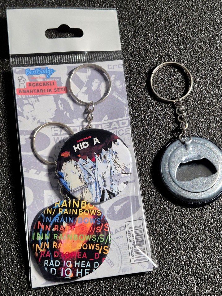 Radiohead Anahtarlık Seti 2'li Rainbows KID A - Görsel 4