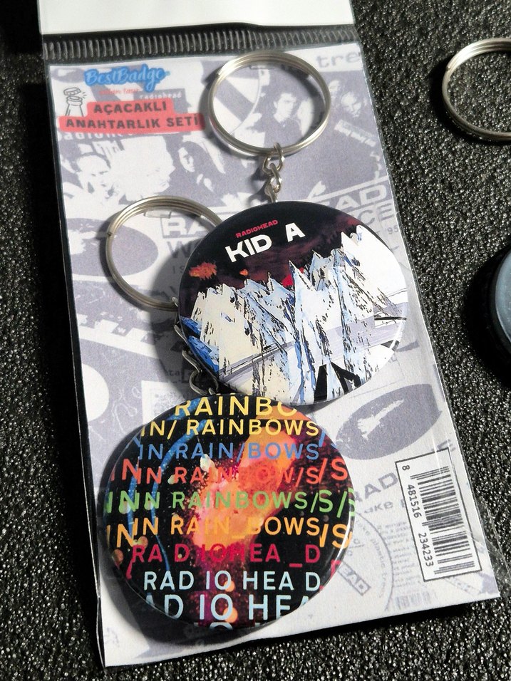 Radiohead Anahtarlık Seti 2'li Rainbows KID A - Görsel 5