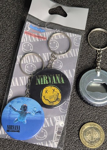 Nirvana Anahtarlık Seti 2'li - Görsel 3