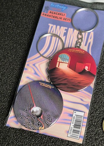 Tame Impala Anahtarlık Seti 2'li / currents the slow rush - Görsel 5
