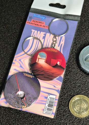 Tame Impala Anahtarlık Seti 2'li / currents the slow rush - Görsel 3