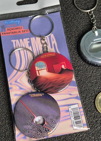 Tame Impala Anahtarlık Seti 2'li / currents the slow rush - Görsel 4