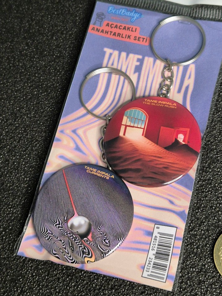 Tame Impala Anahtarlık Seti 2'li / currents the slow rush - Görsel 5