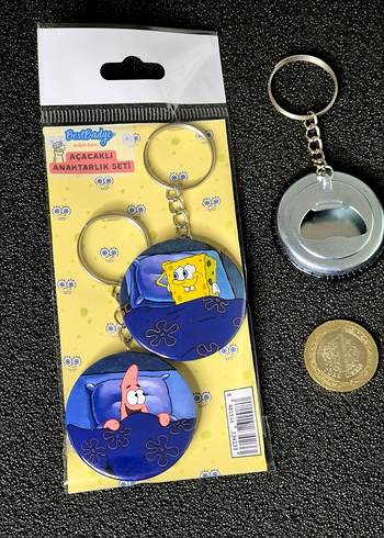 Sünger Bob Yıldız Patrick Anahtarlık Seti 2'li - Görsel 2