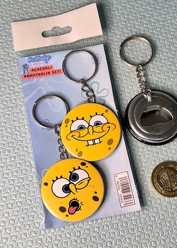 2'li SüngerBob Anahtarlık Seti SpongeBob - Görsel 3